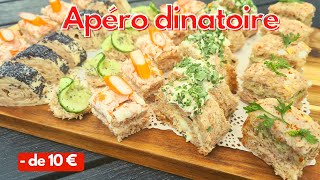 Je prépare un apéro dinatoire  5 assortiments de canapés pour moins de 10€ [upl. by Uhej]