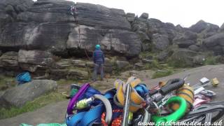 On a rope at Birchen Edge [upl. by Annaili]