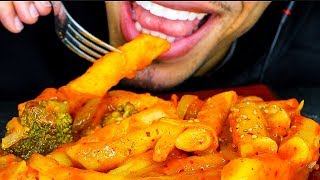 ASMR SPICY RICE CAKE 떡볶이 TTEOKBOKKI MUKBANG  EATING SOUNDS NO TALKING [upl. by Dasie21]