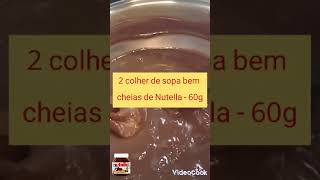 RECHEIO DE NUTELLA PARA BOLOS  shorts nutella [upl. by Allerbag]