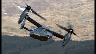 USAF V22 OSPREY AMAZING MORPHING FROM HELICOPTER TO PLANE  4K [upl. by Vine]