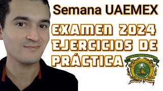 Examen de admisión UAEMex 2024  Resolviendo ejercicios de práctica  Profe Cristian [upl. by Bertelli]