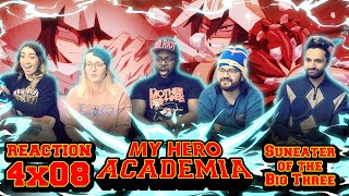 My Hero Academia  4x8 Suneater of the Big Three  Group Reaction [upl. by Ahsinad]