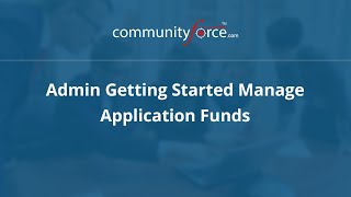 Admin Getting Started Manage Application Funds [upl. by Sabanrab]