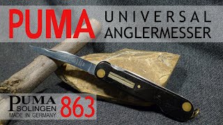 Puma Messer 863 Anglermesser Solingen Flohmarkt Puma Knives Taschenmesser Fischen Angeln [upl. by Rheingold]