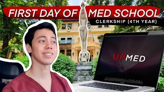 First Day of Medical School Chill Vlog  Clerkship 4th year UP MED  Med Student Vlog Philippines [upl. by Nhguav]