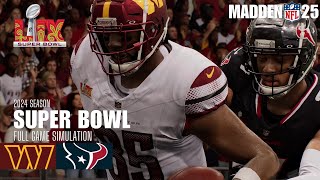 Washington Commanders vs Houston Texans  Madden NFL 25 Simulation madden25 [upl. by Diver]