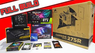 Full PC build  Corsair Carbide 275R  Step by Step [upl. by Harli]