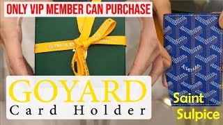 Very Unique Card Holder From GOYARD  Saint Sulpice 88Reviews [upl. by Cesya]