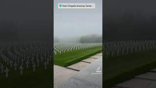 The HenriChapelle American Cemetery is the final resting place of 7992 soldiers and airmen [upl. by Chicky]