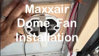 Maxxair Dome Fan in Van shower [upl. by Vargas265]