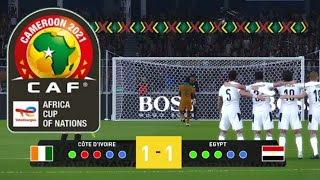 Penalty Shootout  IVORY COAST v EGYPT Live  CAF Total AFCON 2021 Highlights [upl. by Sherj]