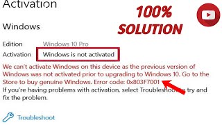 HOW TO ACTIVATE WINDOWS 10  WINDOW 10 KO ACTIVATE KAISE KARE  ACTIVATION WINDOWS 10 FREE [upl. by Ahsinirt]