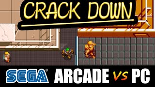 Crack Down  SEGA ARCADE vs PC Arcade PC DOS [upl. by Ynaffet460]