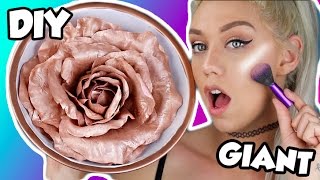 DIY GIANT LANCOME ROSE HIGHLIGHTER  Nicole Skyes  NICOLE SKYES [upl. by Valeda]