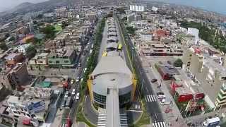 Recorrido con Drone del Metropolitano de Lima Ruta y Estaciones [upl. by Yema]