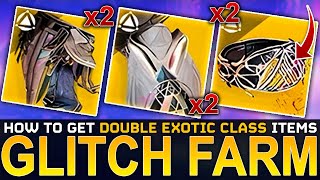 Destiny 2 EXOTIC CLASS ITEM GLITCH FARM  How To Get Double Exotic Class ITems From Dual Destiny [upl. by Torr]