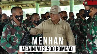 Menhan Prabowo Tinjau Latihan KOMCAD [upl. by Namor275]