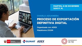 PROCESO DE EXPORTACIÓN DEFINITIVA DIGITAL [upl. by Sang992]