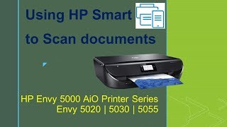 HP Envy 5020  5030  5055  Scan multiple pages and save as a PDF document using HP Smart [upl. by Ecnesse]