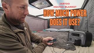 Jartoo Heated Blanket  Super Soft Energy Efficient and Warm Great For Home or Camping [upl. by Elyod720]