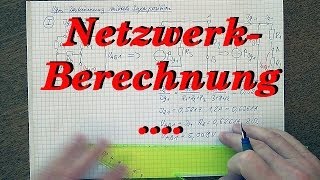 Netzwerkberechnung 47  Superposition Stromquellenanteile [upl. by Bilbe360]