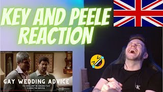 Key and Peele  Gay Wedding Advice Reaction 🇬🇧Brit Reacts [upl. by Anatnas409]