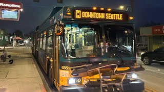 King County Metro RapidRide H Line on a 2009 NFI DE60LF [upl. by Zamora]