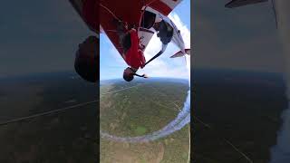 Wingwalker circles the sun airshow flying aviation wingwalking photography crazy [upl. by Adrien]