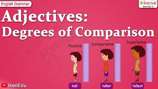 Adjectives Degrees of Comparison  English Grammar  iken  ikenedu  ikenApp [upl. by Hannahc]