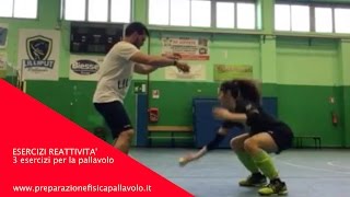 3 esercizi per la reattività nella Pallavolo [upl. by Sande]