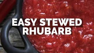 Easy Stewed Rhubarb Recipe [upl. by Letti]