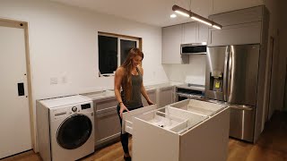 OUR SHIPPING CONTAINER KITCHEN  Installing The Appliances [upl. by Gilliette910]