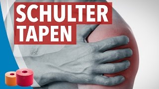 SCHULTER TAPEN ANLEITUNG  Kinesiology komplett Anleitung [upl. by Nerret]