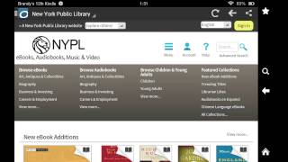 Downloading NYPL eBooks with the Kindle Fire [upl. by Ueih]