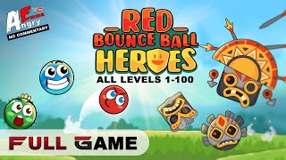 🔴Red Bounce Ball Heroes Super Ball Adventure  FULL GAME all levels 1100  Android Gameplay [upl. by Ianahs]