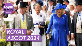 From King Charles to Prince William All the Royals At Royal Ascot 2024 [upl. by Puiia]