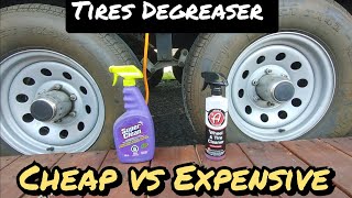 Super Clean VS Adams Wheel and Tires Cleaner  Tire cleaner battle [upl. by Ahsimac]