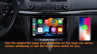 IAP92M211S 9quot Mercedes Android 13 Octacore Car Stereo with Screen Mirroring CarPlay DSP RDS Radio [upl. by Gabbert]