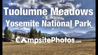 Tuolumne Meadows Campground Yosemite National Park California Campsite Photos [upl. by Eselrahc535]