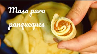 Como hacer masa para panquequescanelones y crepes fácil y rápida [upl. by Nawor]