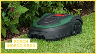 Bosch Indego S 500  La Puissance dun Robot Tondeuse pour une Pelouse Parfaite [upl. by Robbin]