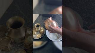 How to clean brass items at home easily… youtubeshorts cleaningtips trending tips shorts [upl. by Cinom]