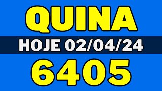 🍀Quina 6405  Resultado Quina 6405  Quina de hoje 6405 020424 [upl. by Agee]