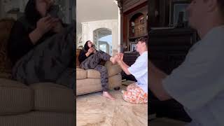 Foot massage prank 😂🦶🏽 [upl. by Llenyl]