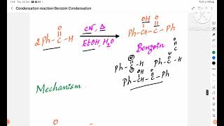 Named Reaction Condensation ReactionPart3Benzoin CondensationReactionMechanismKannada [upl. by Irtemed275]