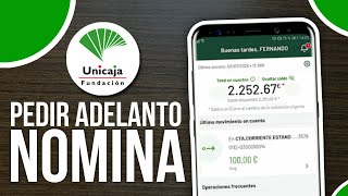 ✅Como PEDIR un Adelanto de Nomina en Unicaja Online Guía Definitiva🔴 [upl. by Lon]