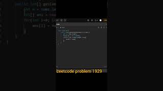 Concatenation of Array  Leetcode problem solving leetcode java shots [upl. by Mudenihc]