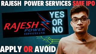 Rajesh power services ipo review [upl. by Burger]