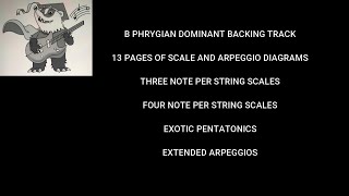 B PHRYGIAN DOMINANT METAL  PROG ROCK BACKING TRACK [upl. by Arahas]